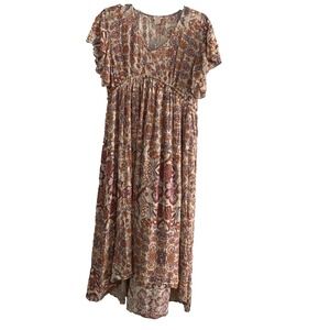 Sundance Floral High Low Dress - Multicolor